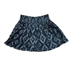 Forever 21 Mini Skater Skirt Women’s S Aztec Smocked Boho Southwestern Y2K Ikat